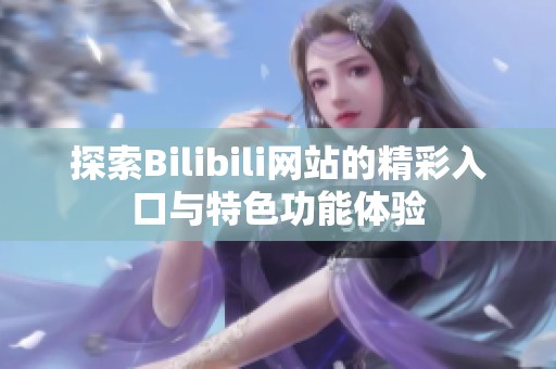 探索Bilibili网站的精彩入口与特色功能体验