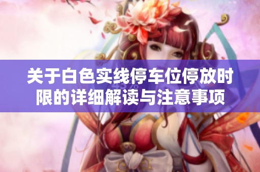 关于白色实线停车位停放时限的详细解读与注意事项