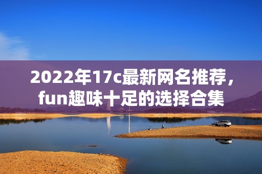 2022年17c最新网名推荐，fun趣味十足的选择合集