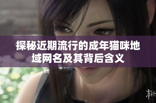 探秘近期流行的成年猫咪地域网名及其背后含义