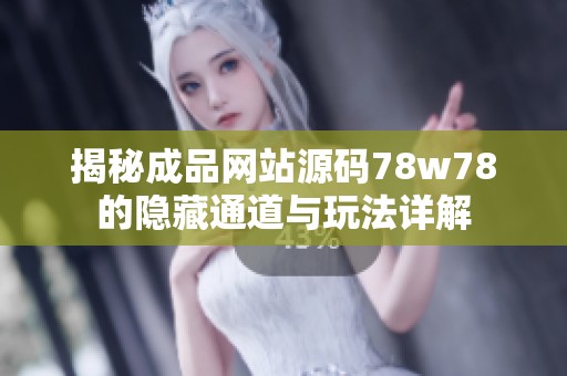 揭秘成品网站源码78w78的隐藏通道与玩法详解