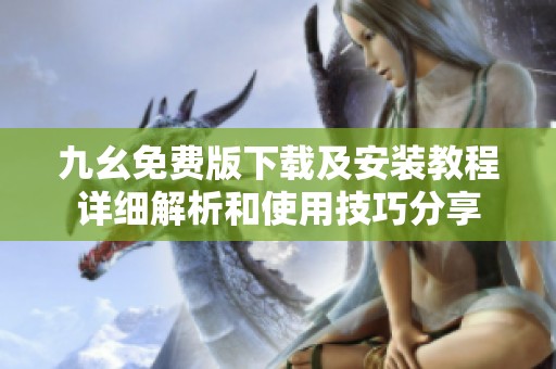 九幺免费版下载及安装教程详细解析和使用技巧分享