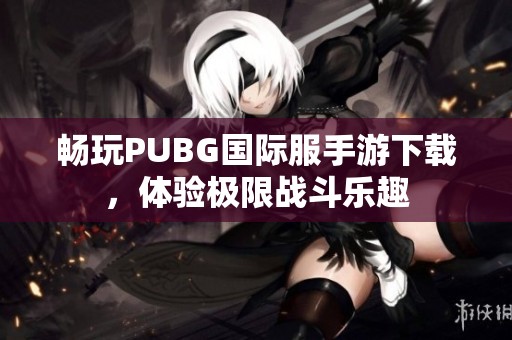 畅玩PUBG国际服手游下载，体验极限战斗乐趣