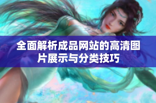 全面解析成品网站的高清图片展示与分类技巧