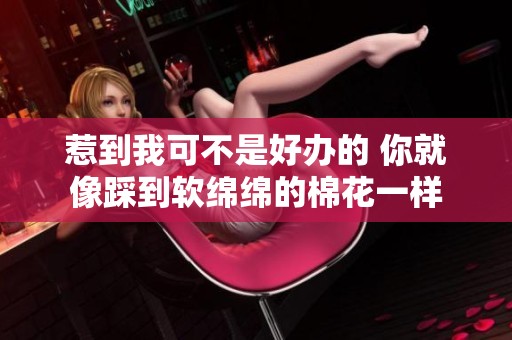 惹到我可不是好办的 你就像踩到软绵绵的棉花一样