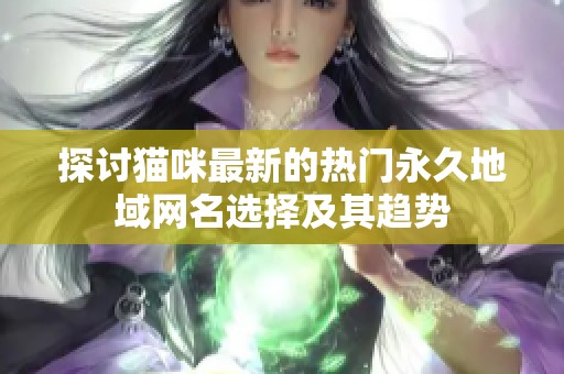 探讨猫咪最新的热门永久地域网名选择及其趋势
