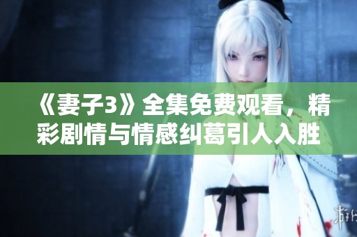 《妻子3》全集免费观看，精彩剧情与情感纠葛引人入胜