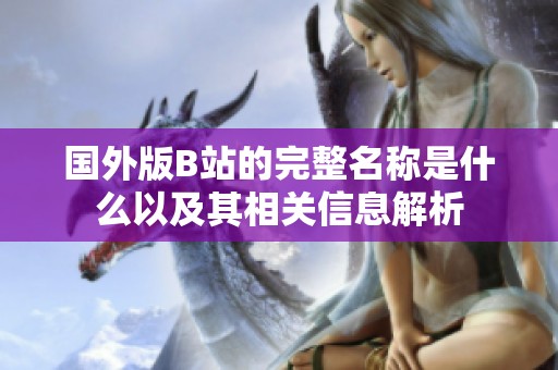 国外版B站的完整名称是什么以及其相关信息解析