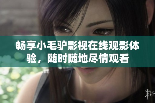 畅享小毛驴影视在线观影体验，随时随地尽情观看