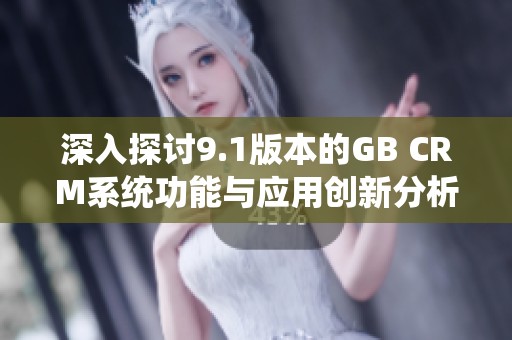 深入探讨9.1版本的GB CRM系统功能与应用创新分析