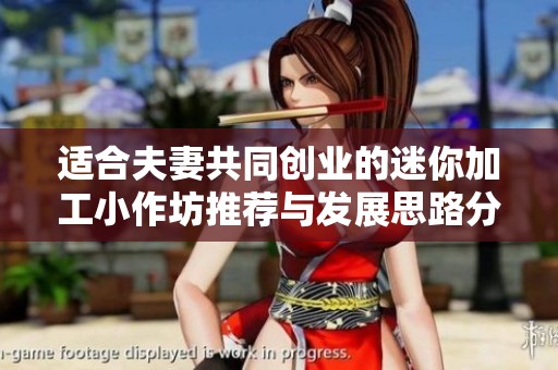 适合夫妻共同创业的迷你加工小作坊推荐与发展思路分享