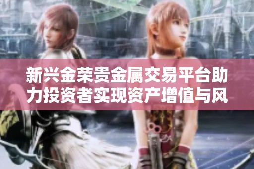 新兴金荣贵金属交易平台助力投资者实现资产增值与风险管理