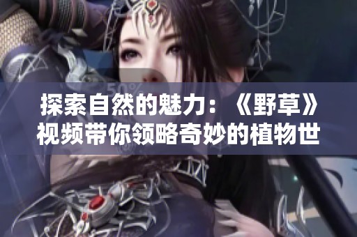 探索自然的魅力：《野草》视频带你领略奇妙的植物世界