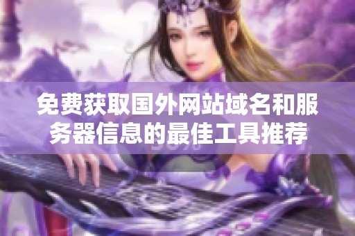 免费获取国外网站域名和服务器信息的最佳工具推荐
