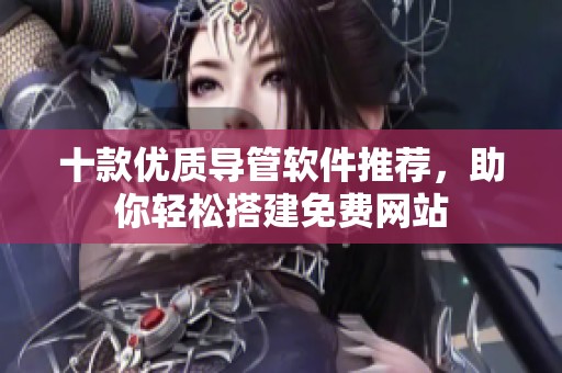十款优质导管软件推荐，助你轻松搭建免费网站